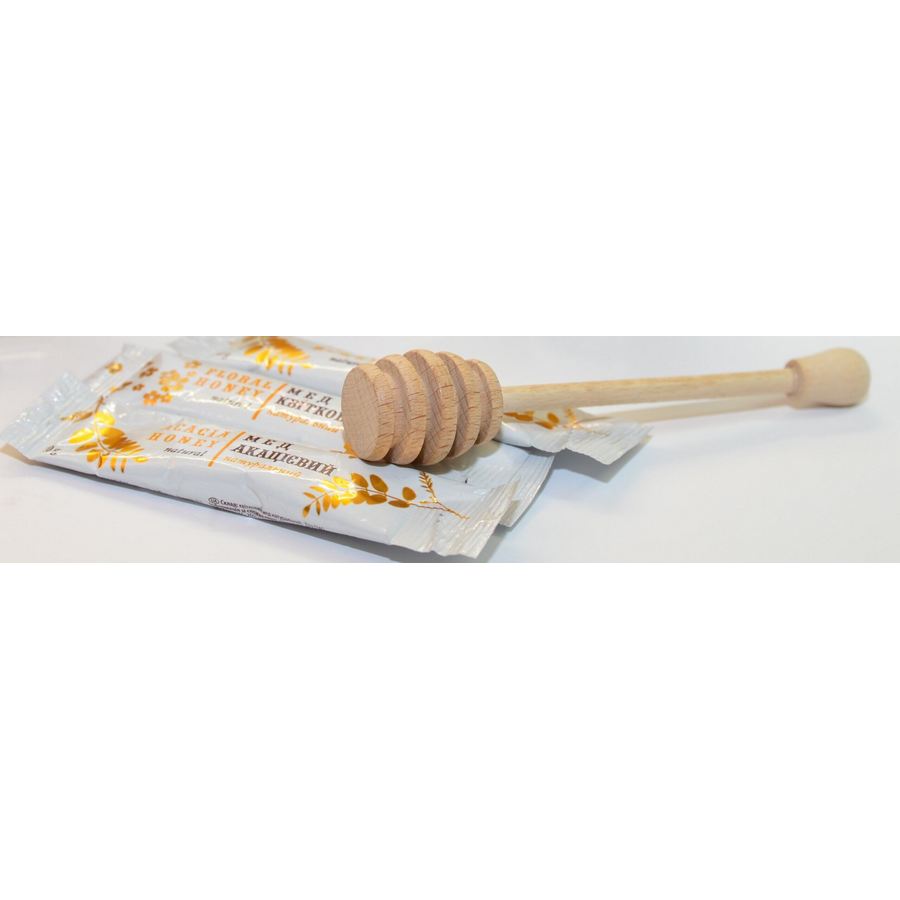 Spoon and honey sticks